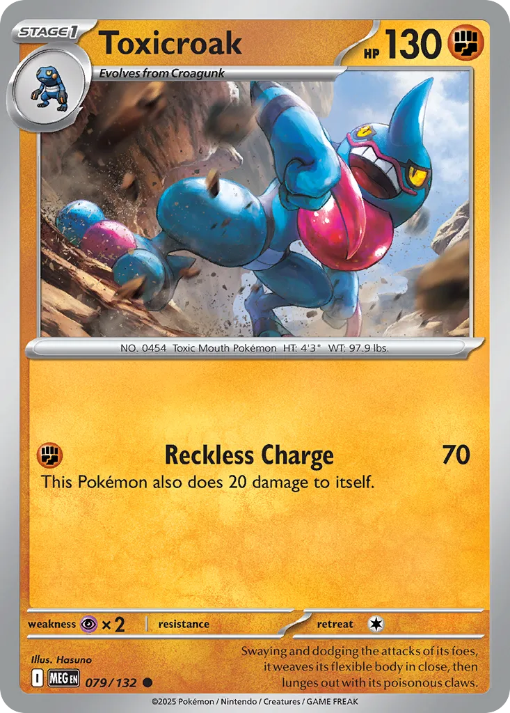 Toxicroak (MEG 079) – Mega Evolution – Normal