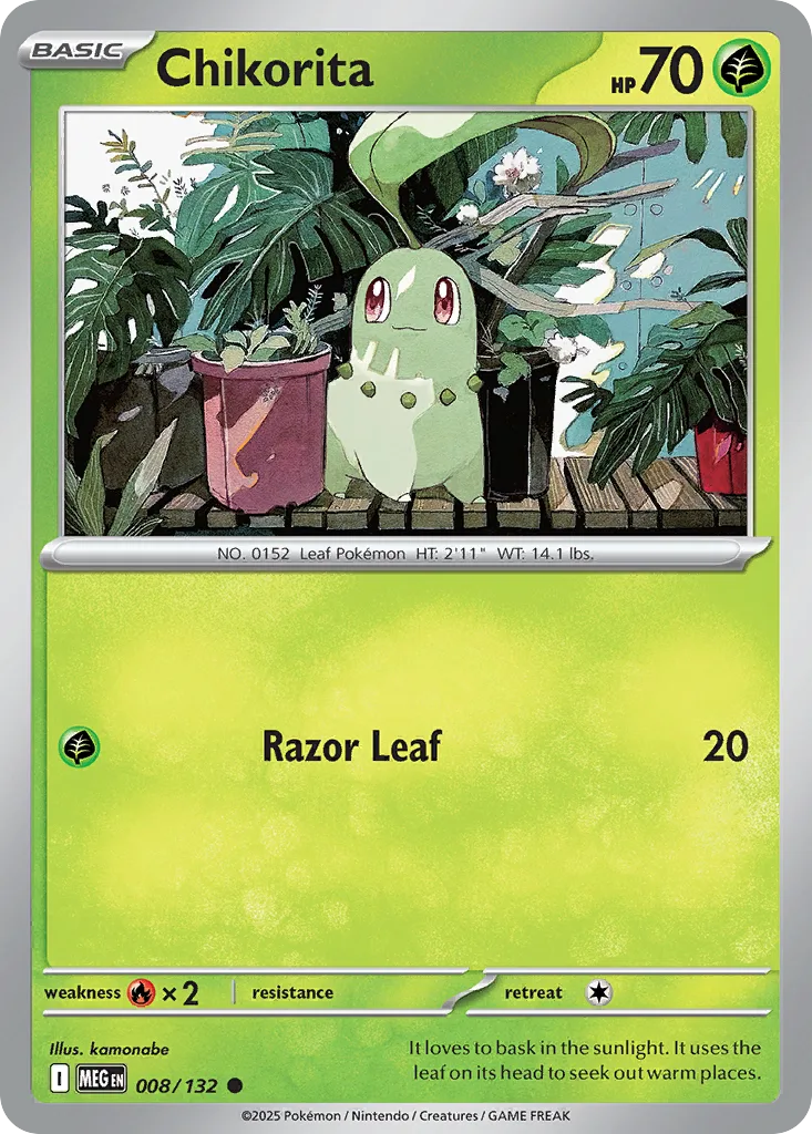 Chikorita (MEG 008) – Mega Evolution – Normal