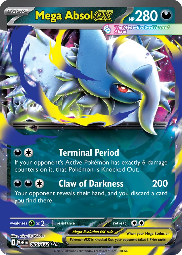 Mega Absol ex (MEG 086) – Mega Evolution – Normal