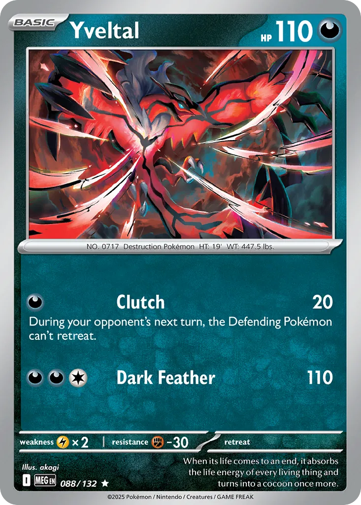 Yveltal - HOLO (MEG 088) – Mega Evolution – Normal