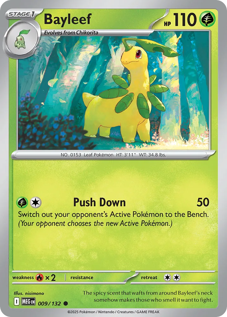 Bayleef (MEG 009) – Mega Evolution – Normal