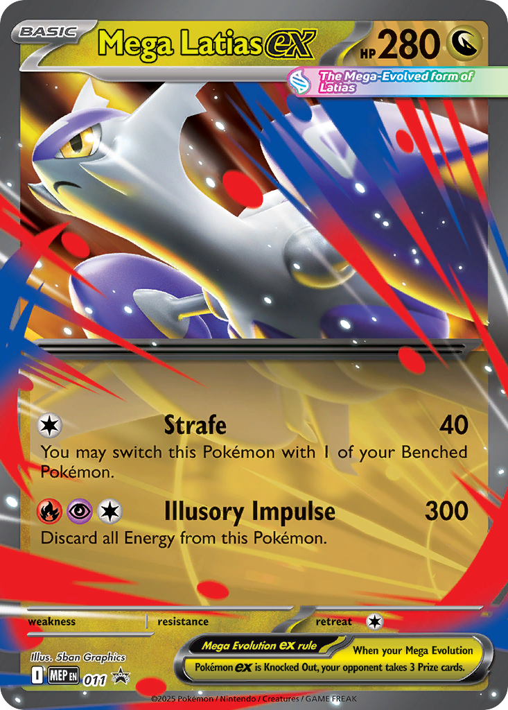 Mega Latias ex (MEP 011) – MEP Black Star Promos – Normal