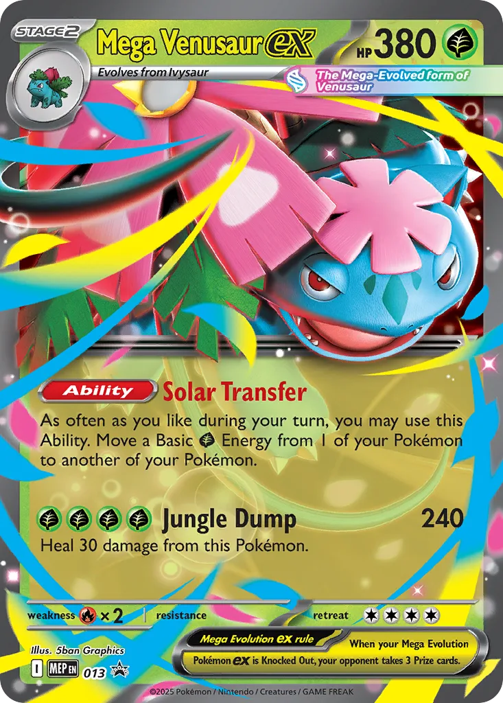 Mega Venusaur ex (MEP 013) – MEP Black Star Promos – Normal