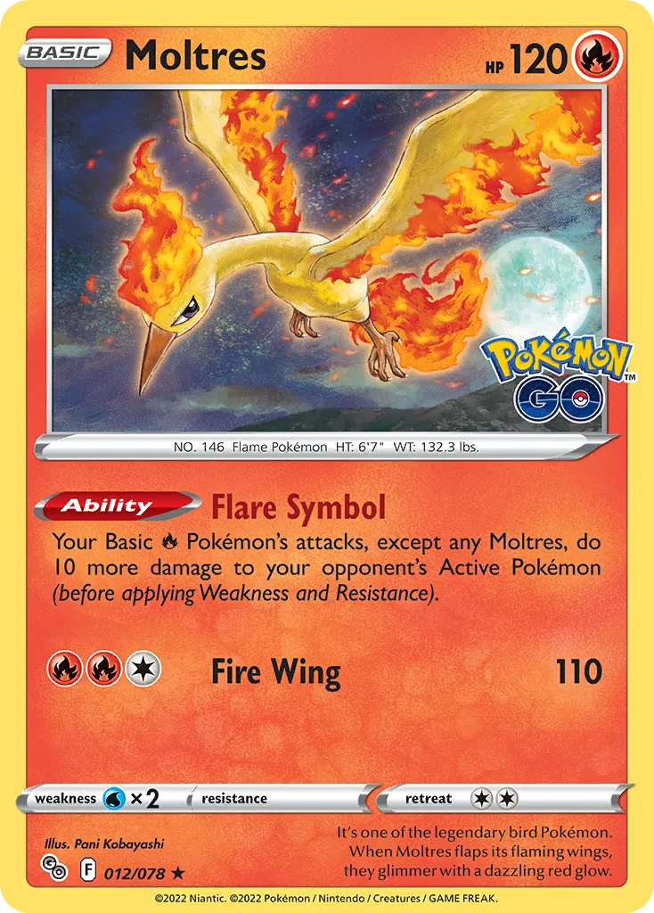 Moltres (PGO 012) – Pokémon GO – Normal