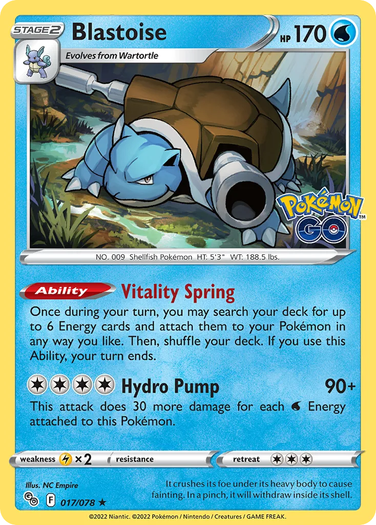 Blastoise (PGO 017) – Pokémon GO – Normal