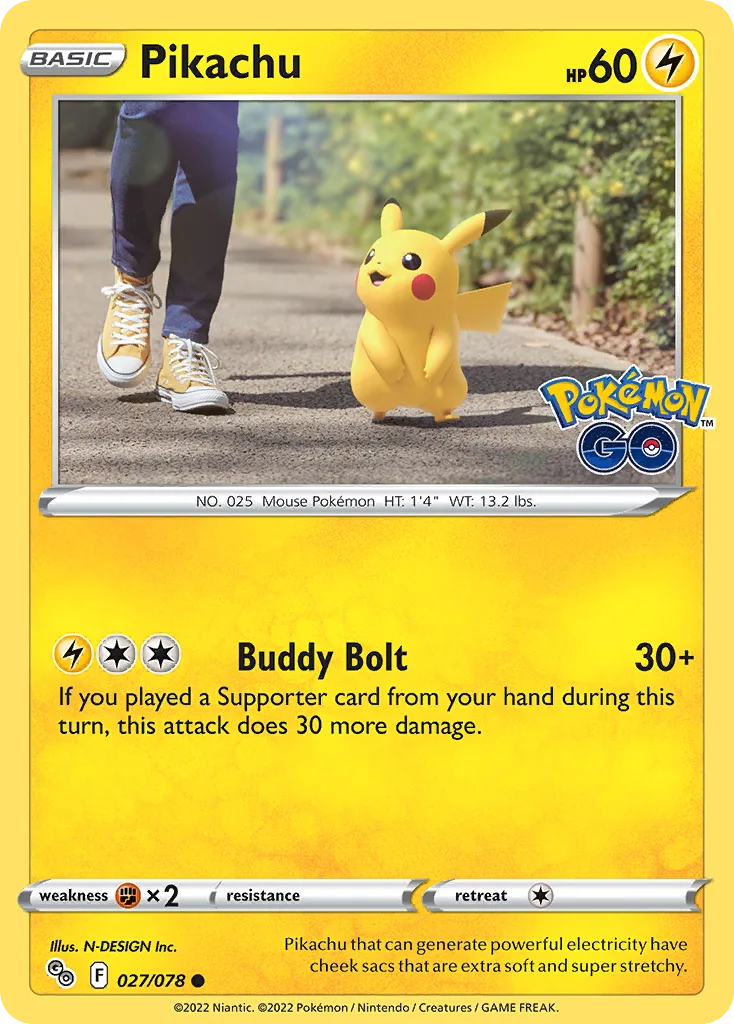 Pikachu (PGO 027) – Pokémon GO – Normal