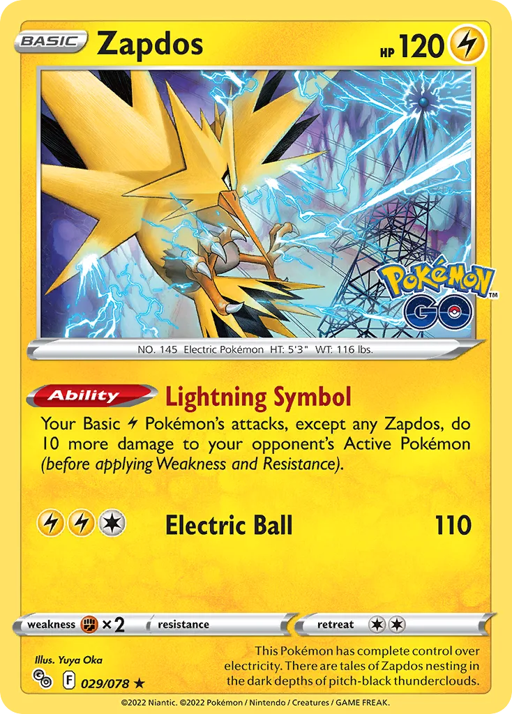 Zapdos (PGO 029) – Pokémon GO – Normal