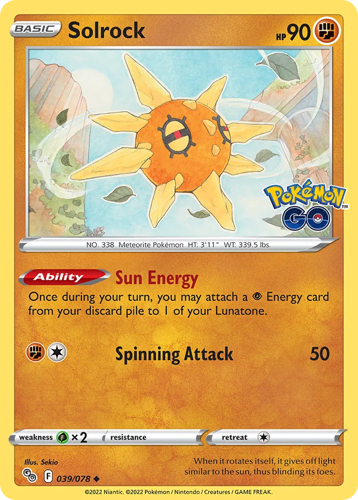 Solrock (PGO 039) – Pokémon GO – Normal