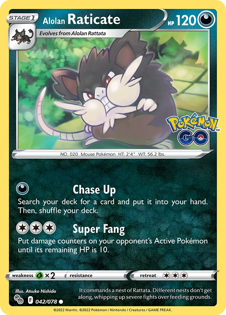 Alolan Raticate (PGO 042) – Pokémon GO – Normal