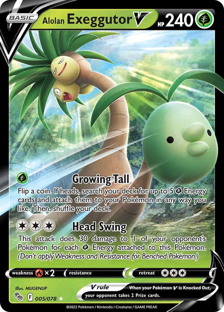Alolan Exeggutor V (PGO 005) – Pokémon GO – Normal