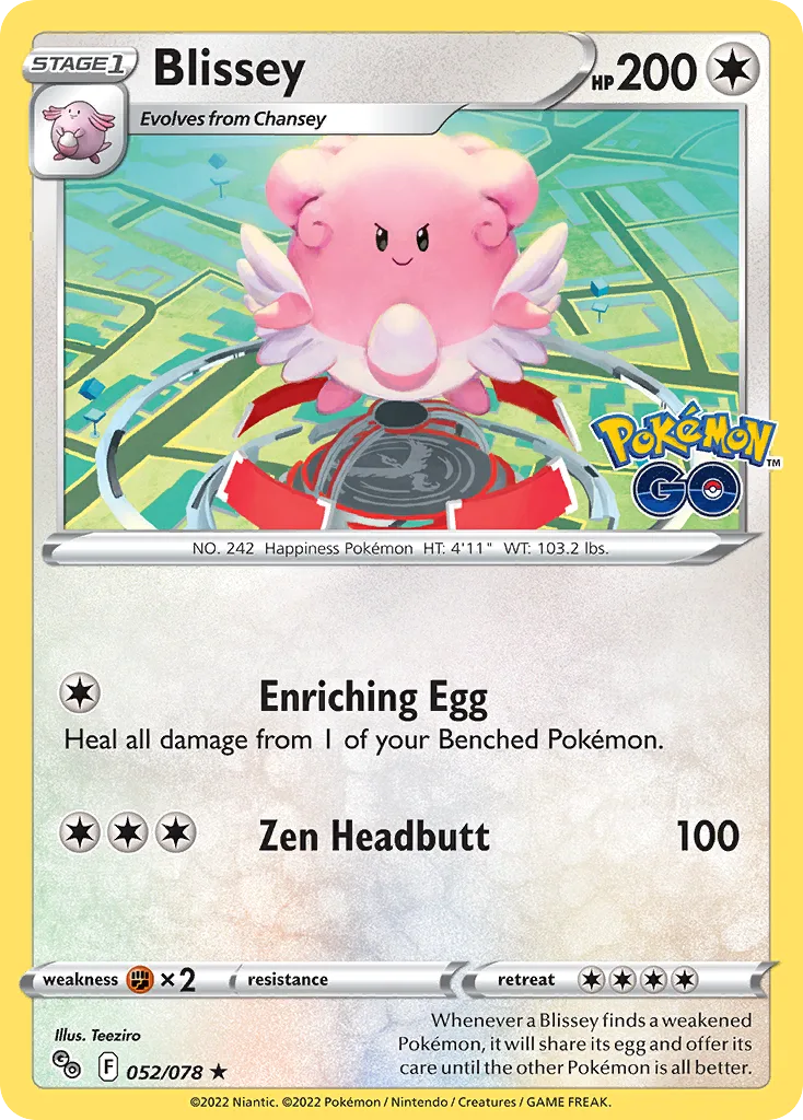 Blissey (PGO 052) – Pokémon GO – Normal