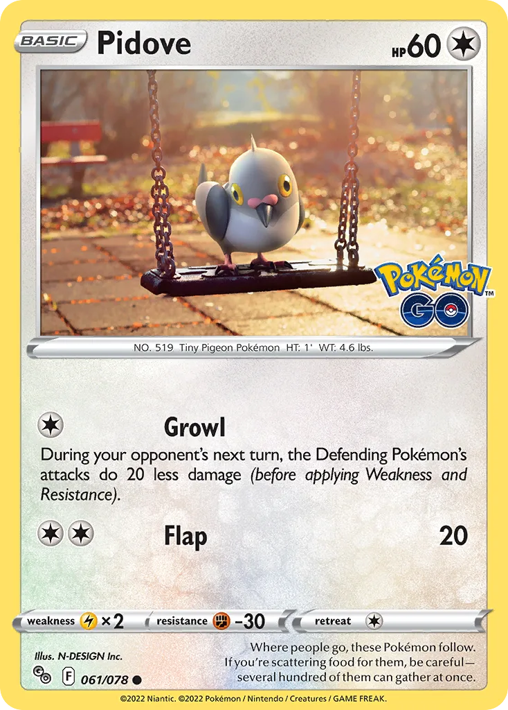 Pidove (PGO 061) – Pokémon GO – Normal