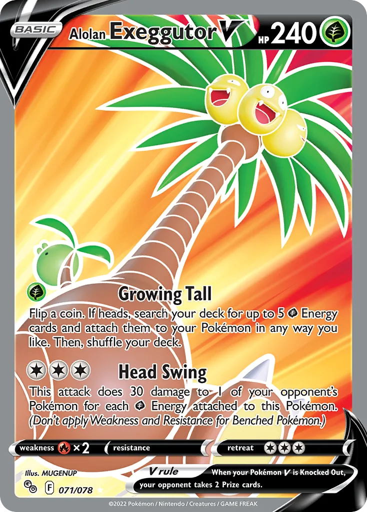 Alolan Exeggutor V (PGO 071) – Pokémon GO – Normal