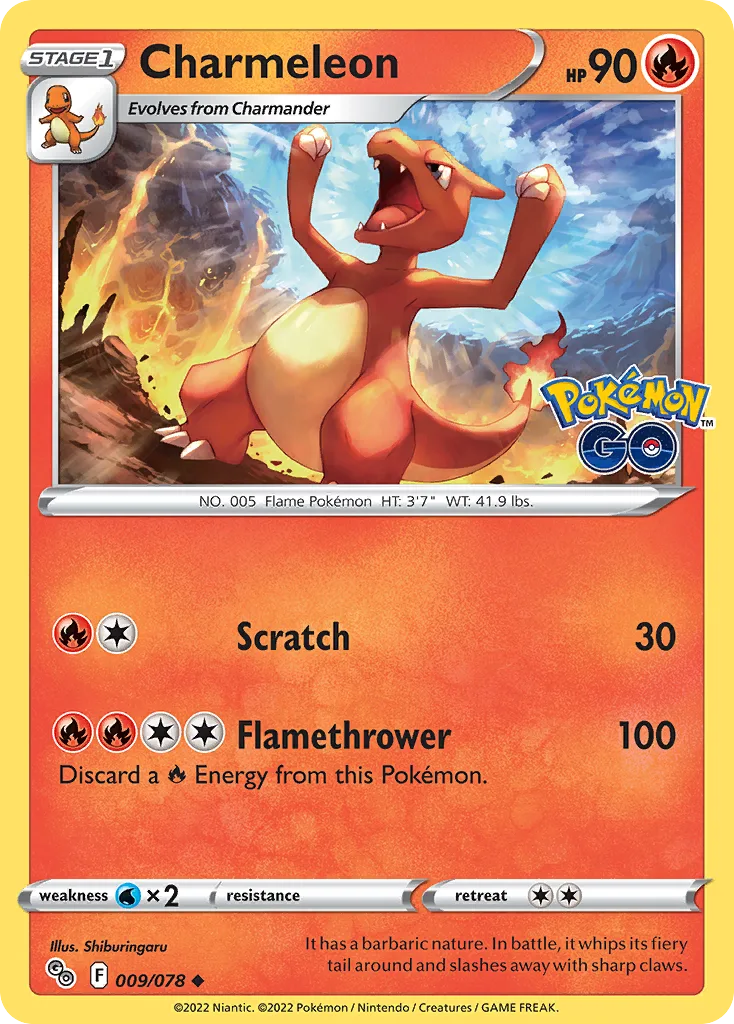 Charmeleon (PGO 009) – Pokémon GO – Normal