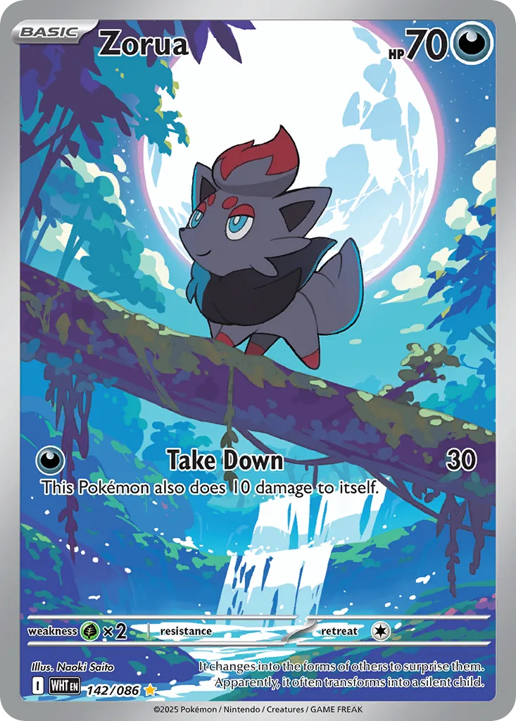 Zorua (WHT 142) – White Flare – Normal