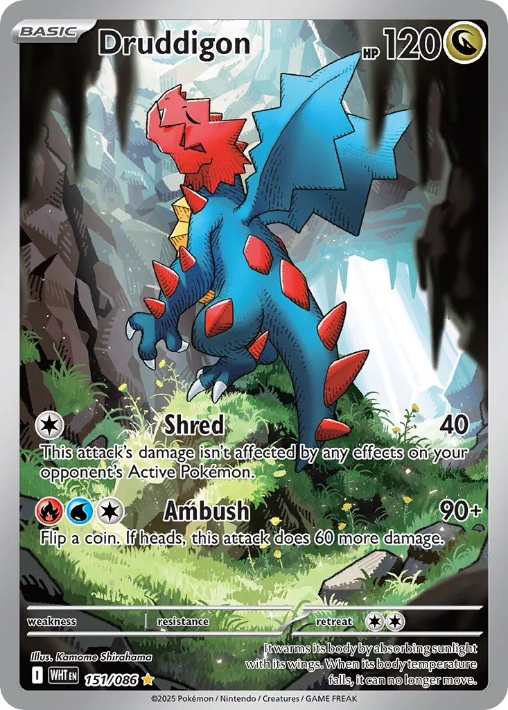 Druddigon (WHT 151) – White Flare – Normal