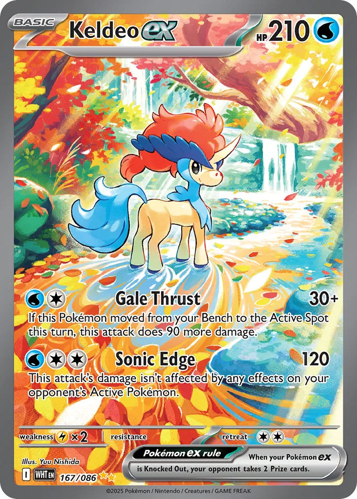 Keldeo ex (WHT 167) – White Flare – Normal