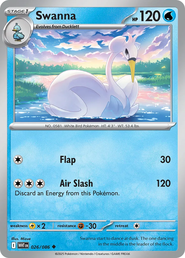 Swanna (WHT 026) – White Flare – Normal
