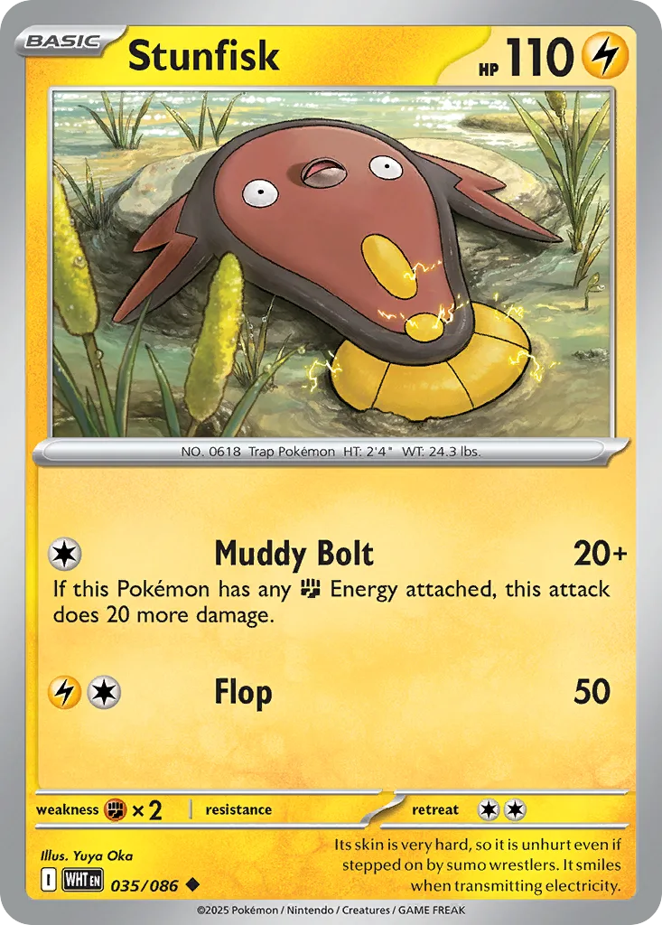Stunfisk (WHT 035) – White Flare – Normal