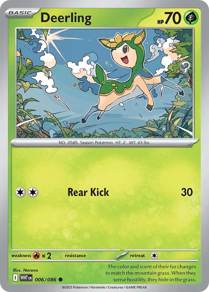 Deerling (WHT 006) – White Flare – Normal