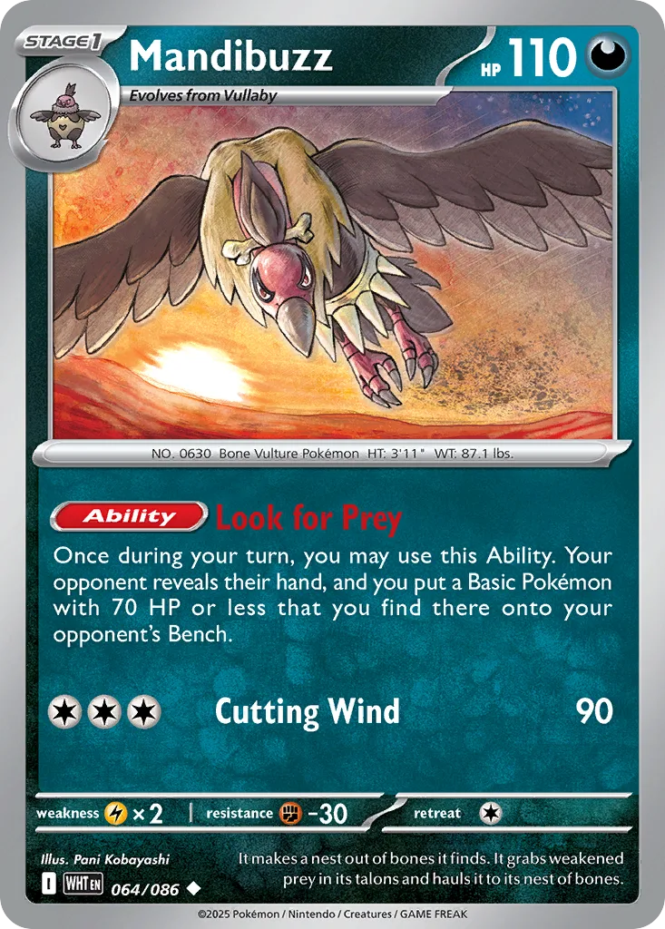 Mandibuzz (WHT 064) – White Flare – Normal