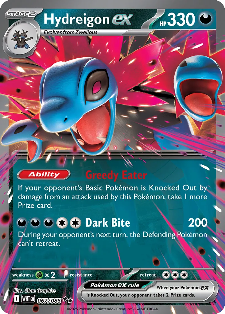 Hydreigon ex (WHT 067) – White Flare – Normal
