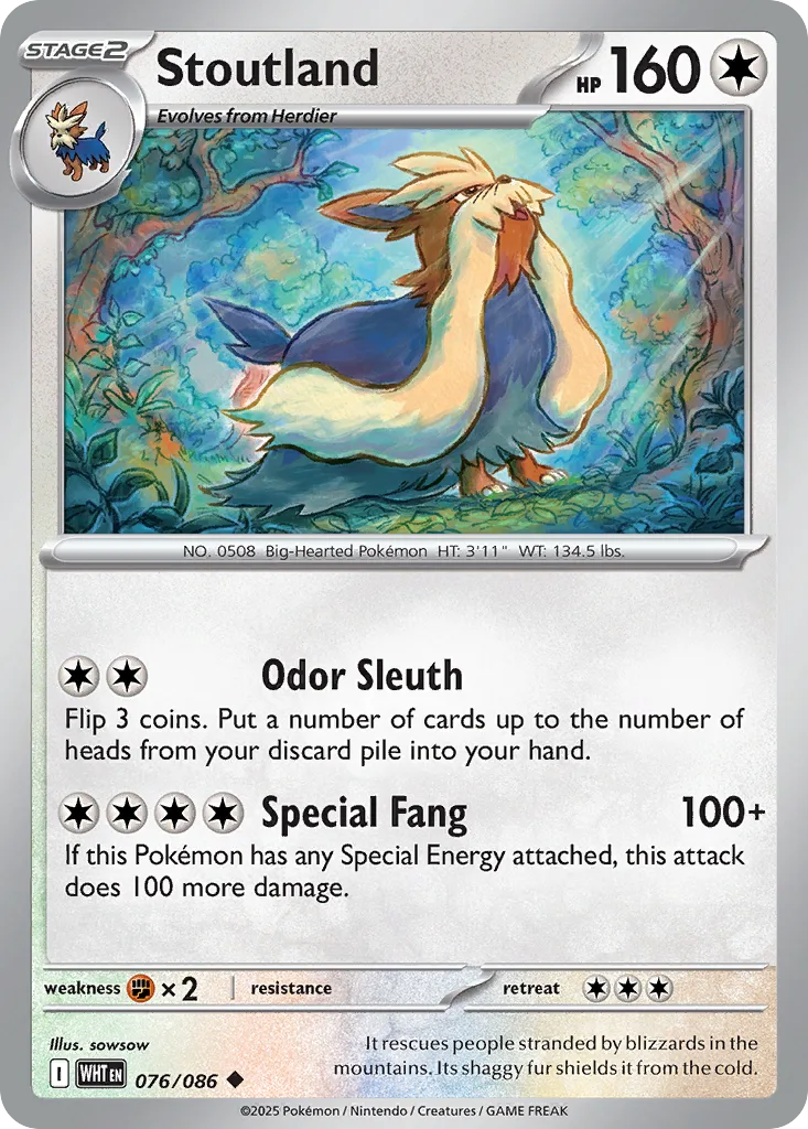 Stoutland (WHT 076) – White Flare – Normal