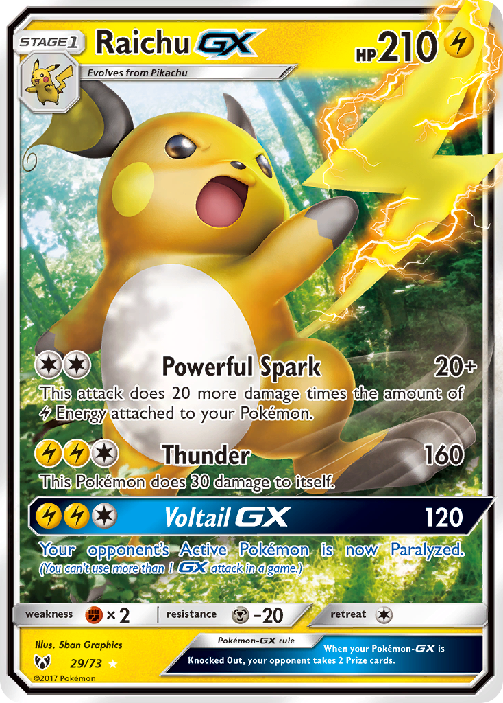 Raichu-GX (SLG 029) – Shining Legends – Normal