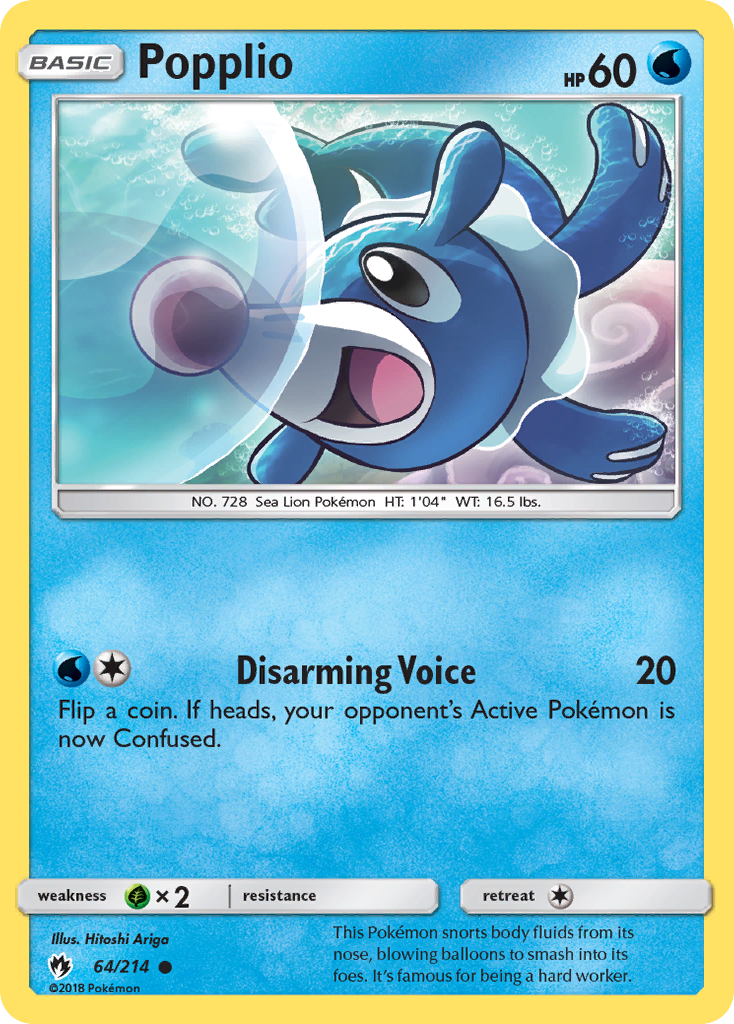Popplio (LOT 064) – Lost Thunder – Normal