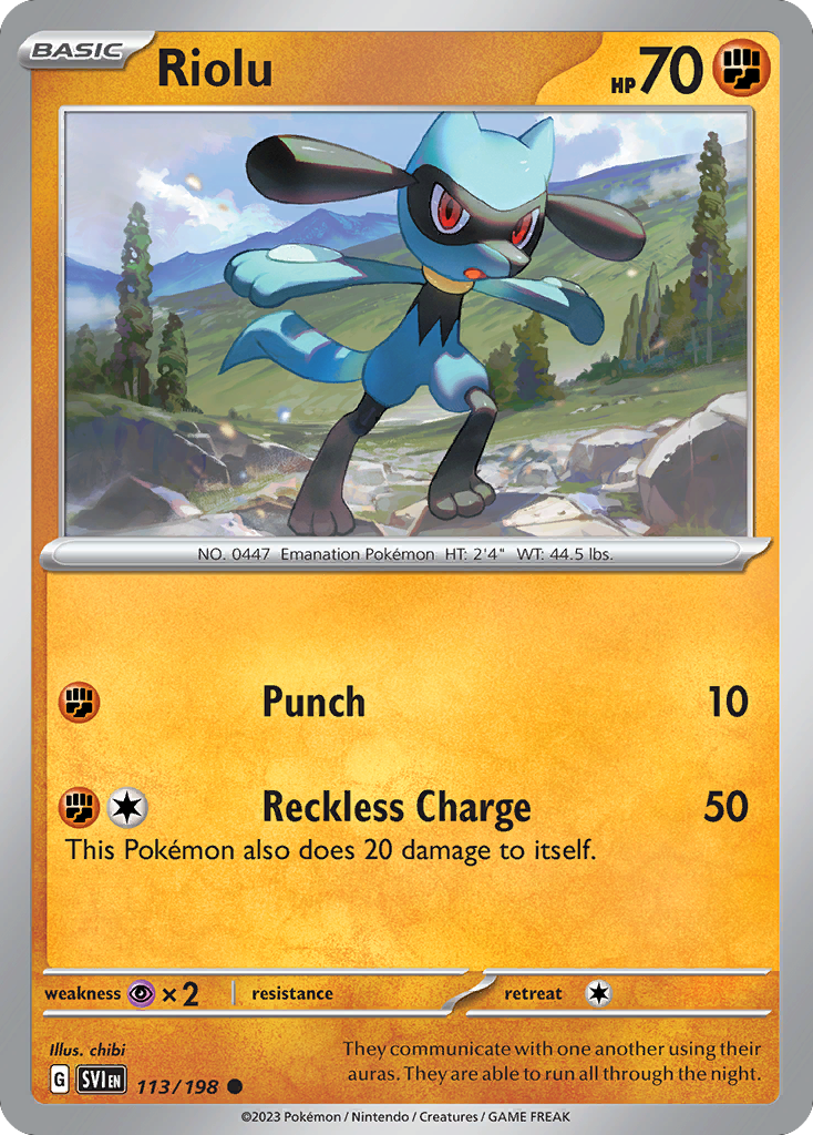 Riolu (SVI 113) – Scarlet & Violet – Normal