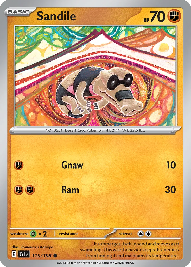 Sandile (SVI 115) – Scarlet & Violet – Normal