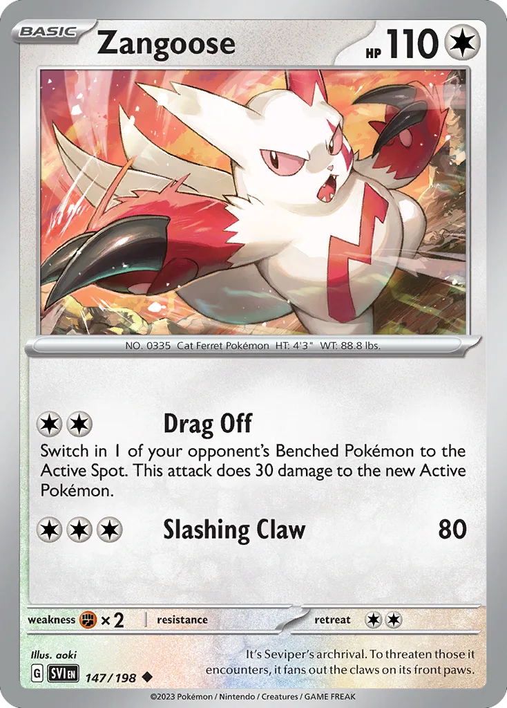 Zangoose (SVI 147) – Scarlet & Violet – Normal