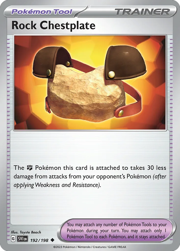 Rock Chestplate (SVI 192) – Scarlet & Violet – Normal
