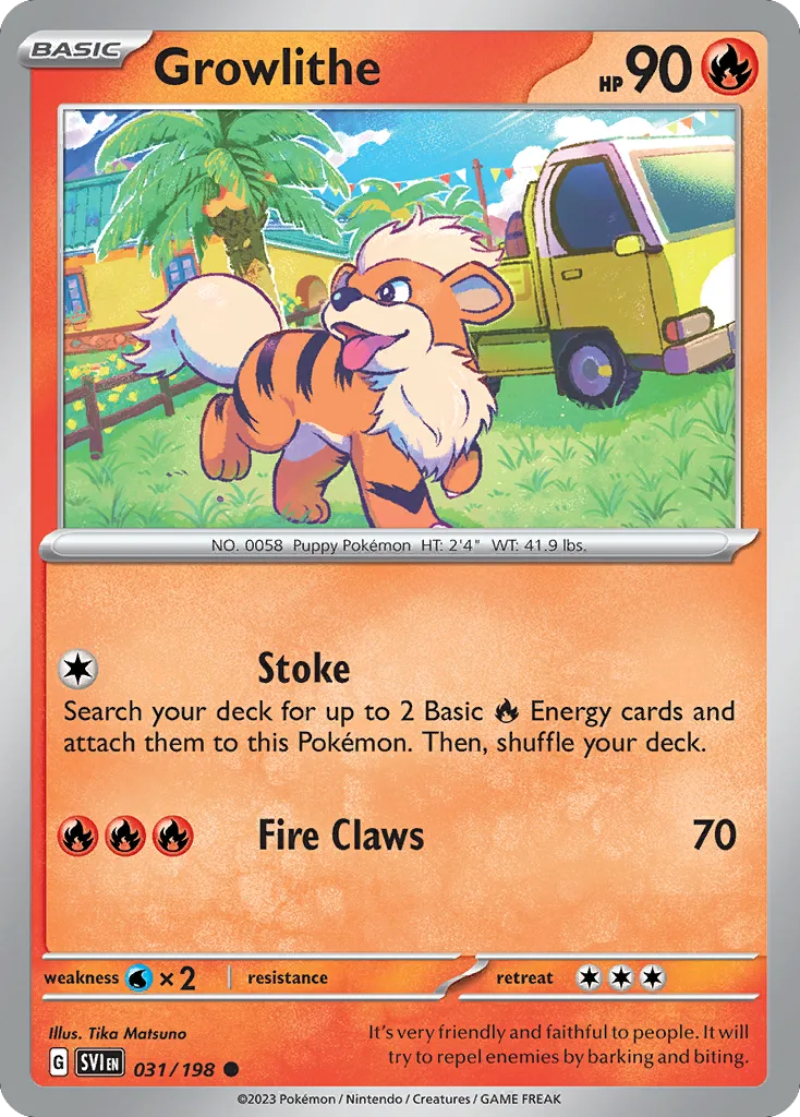 Growlithe (SVI 031) – Scarlet & Violet – Normal