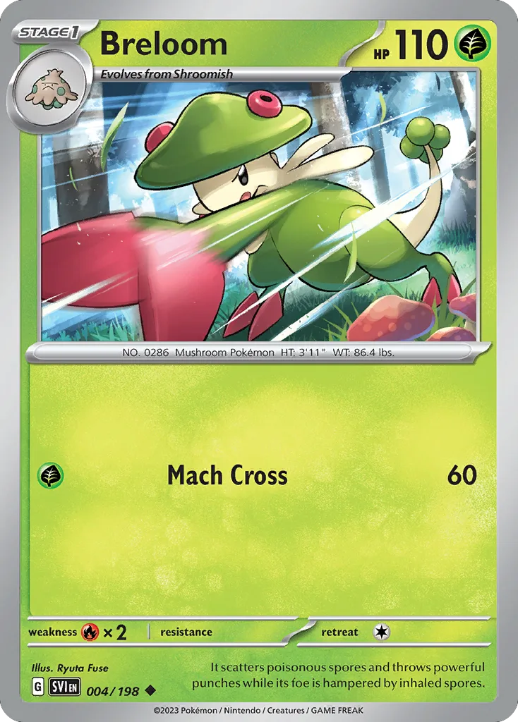 Breloom (SVI 004) – Scarlet & Violet – Normal