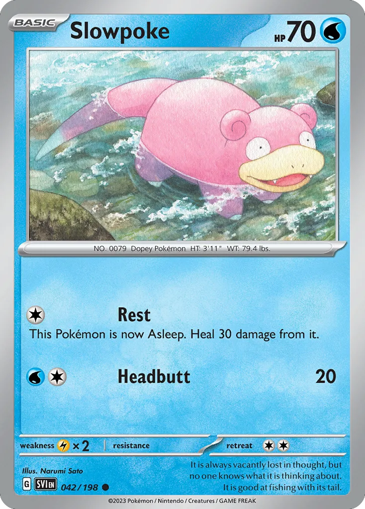 Slowpoke (SVI 042) – Scarlet & Violet – Normal