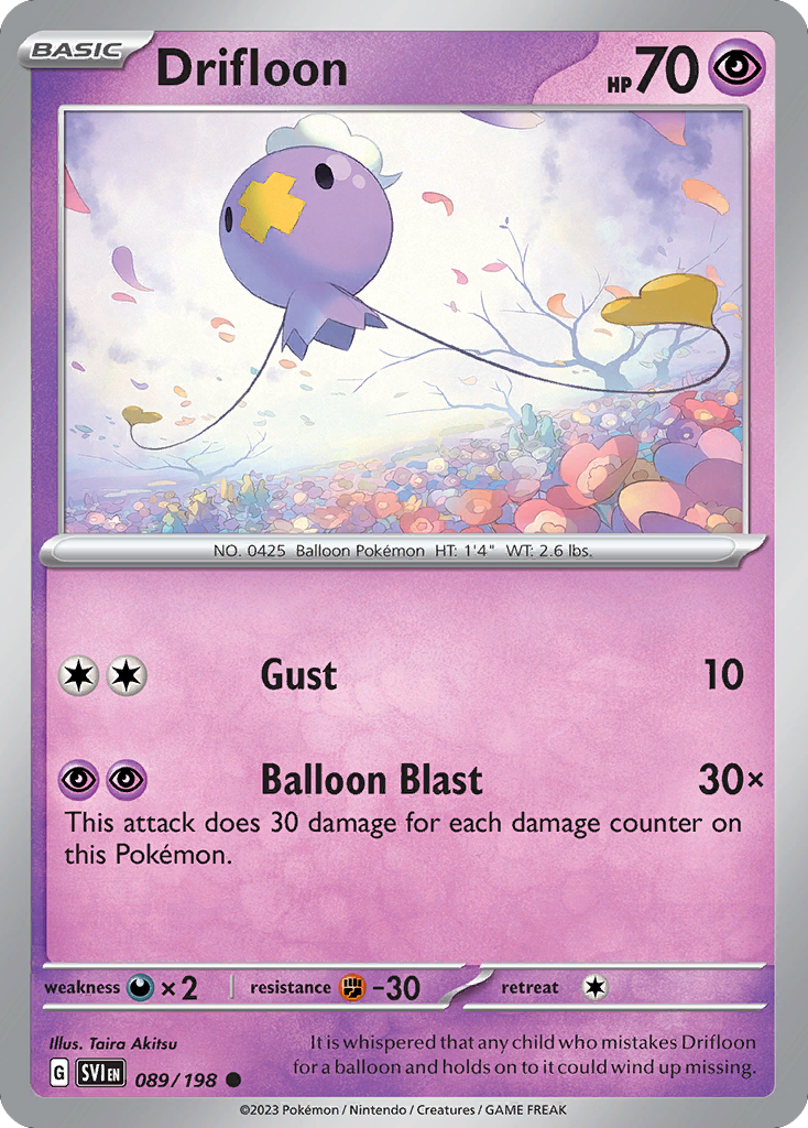 Drifloon (SVI 089) – Scarlet & Violet – Normal