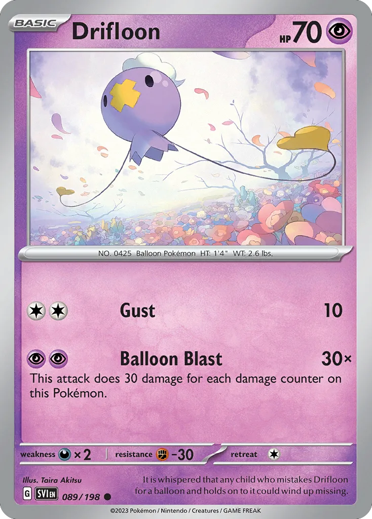 Drifloon (SVI 089) – Scarlet & Violet – Normal
