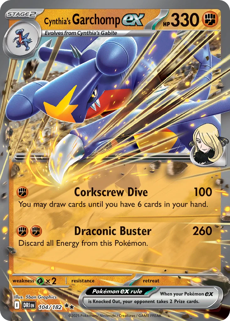 Cynthia's Garchomp ex (DRI 104) – Destined Rivals – Normal