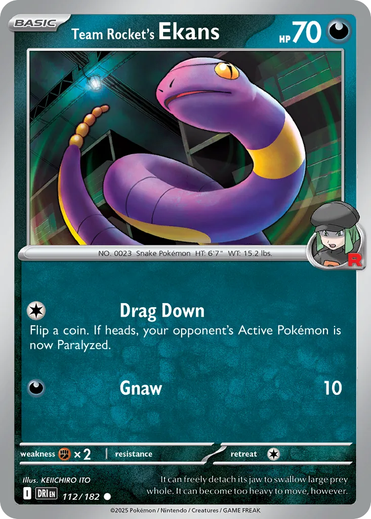 Team Rocket's Ekans (DRI 112) – Destined Rivals – Normal