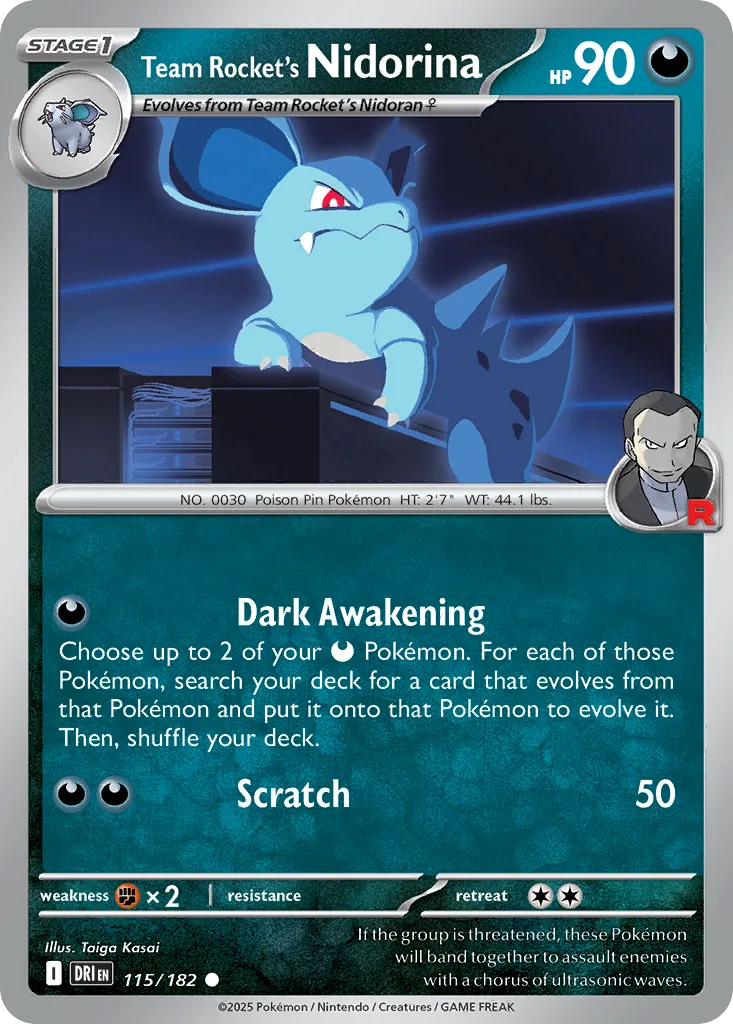 Team Rocket's Nidorina (DRI 115) – Destined Rivals – Normal