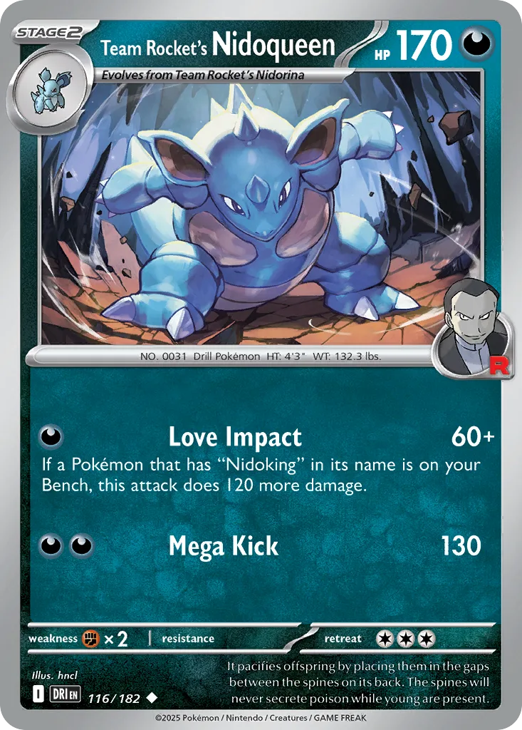Team Rocket's Nidoqueen (DRI 116) – Destined Rivals – Normal