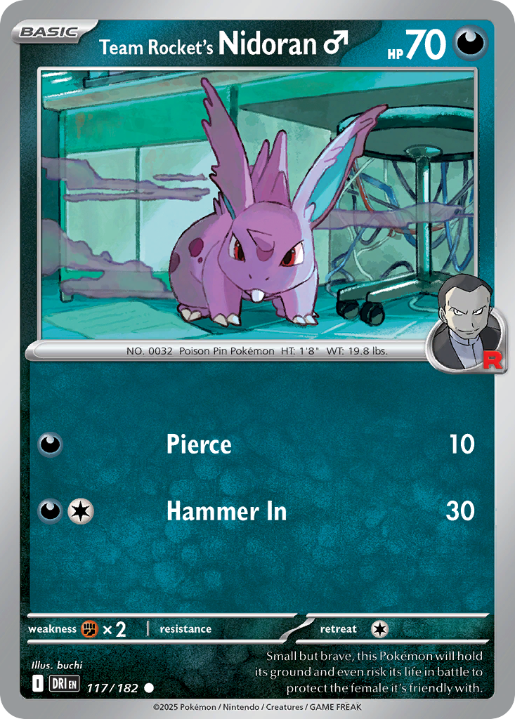 Team Rocket's Nidoran♂ (DRI 117) – Destined Rivals – Normal