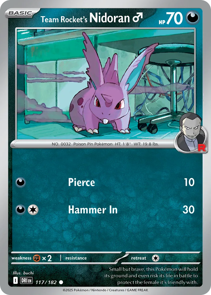 Team Rocket's Nidoran♂ (DRI 117) – Destined Rivals – Normal