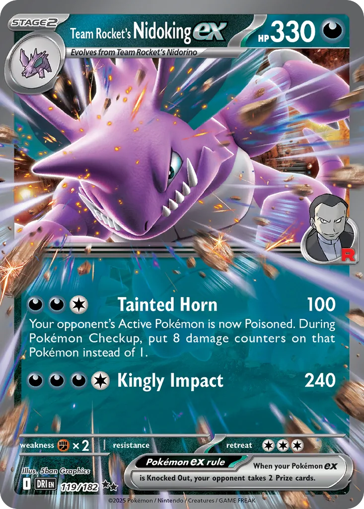 Team Rocket's Nidoking ex (DRI 119) – Destined Rivals – Normal