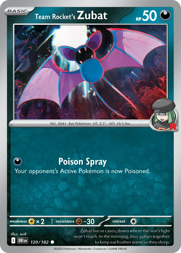Team Rocket's Zubat (DRI 120) – Destined Rivals – Normal
