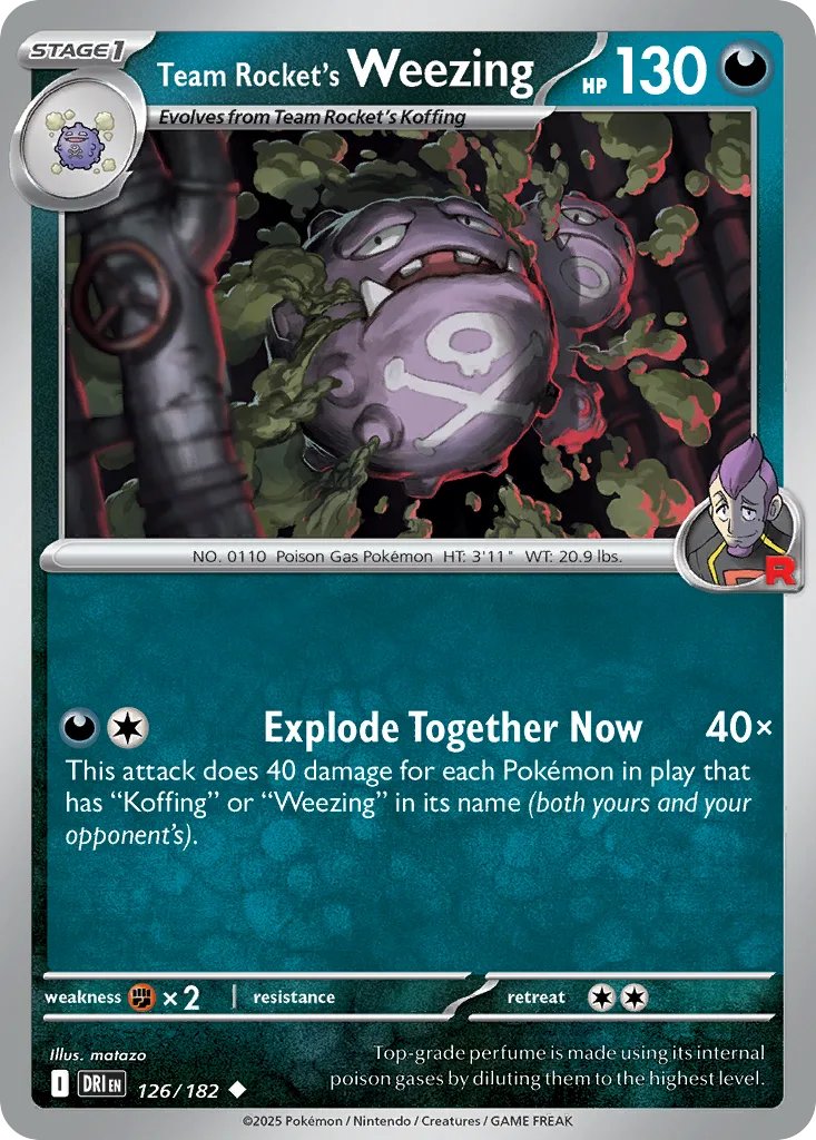 Team Rocket's Weezing (DRI 126) – Destined Rivals – Normal