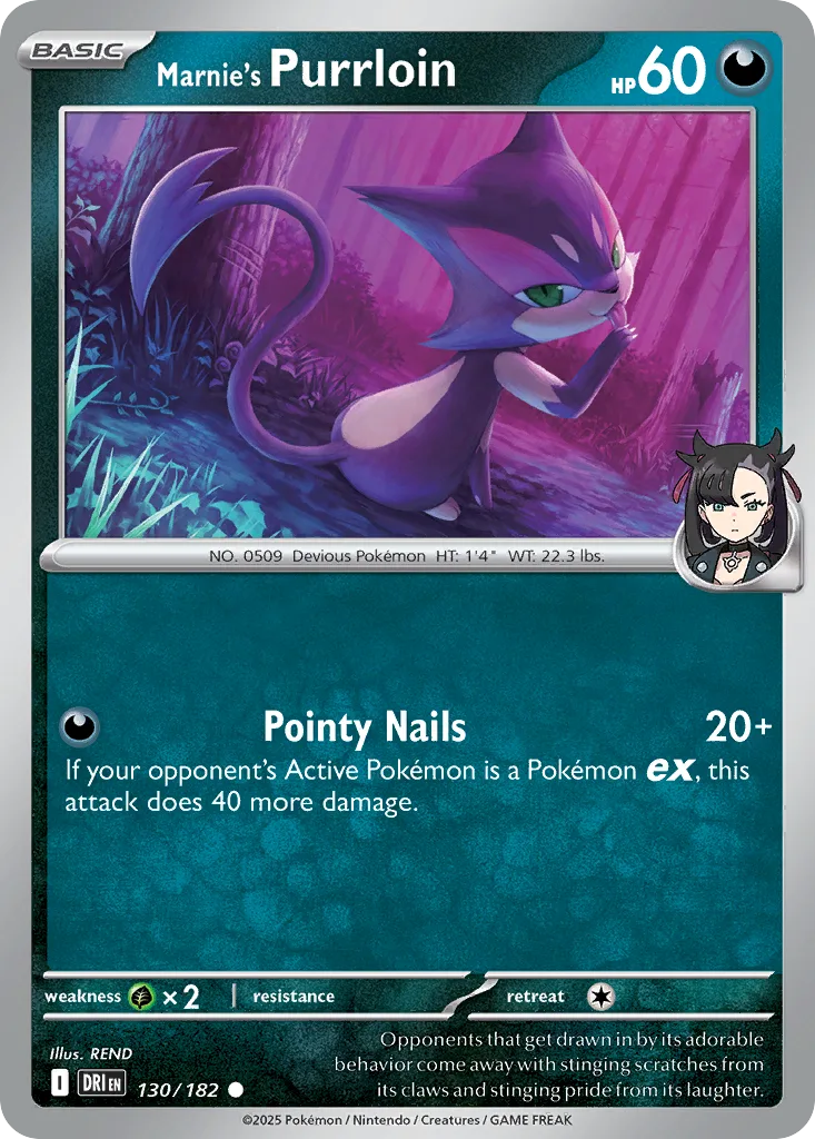 Marnie's Purrloin (DRI 130) – Destined Rivals – Normal