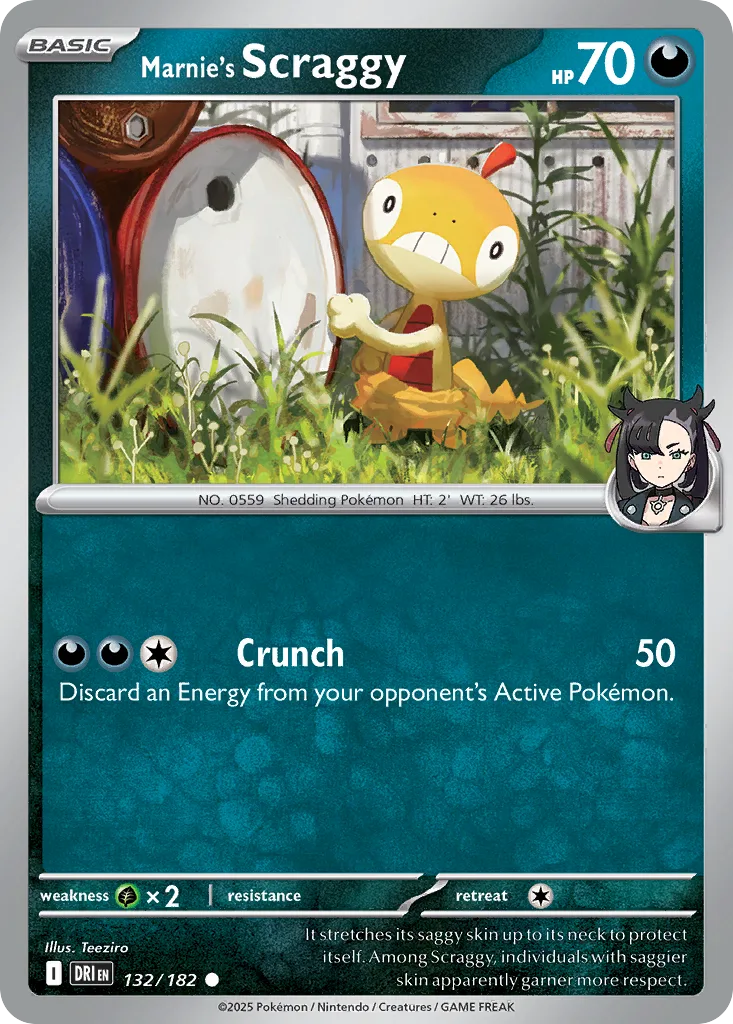 Marnie's Scraggy (DRI 132) – Destined Rivals – Normal
