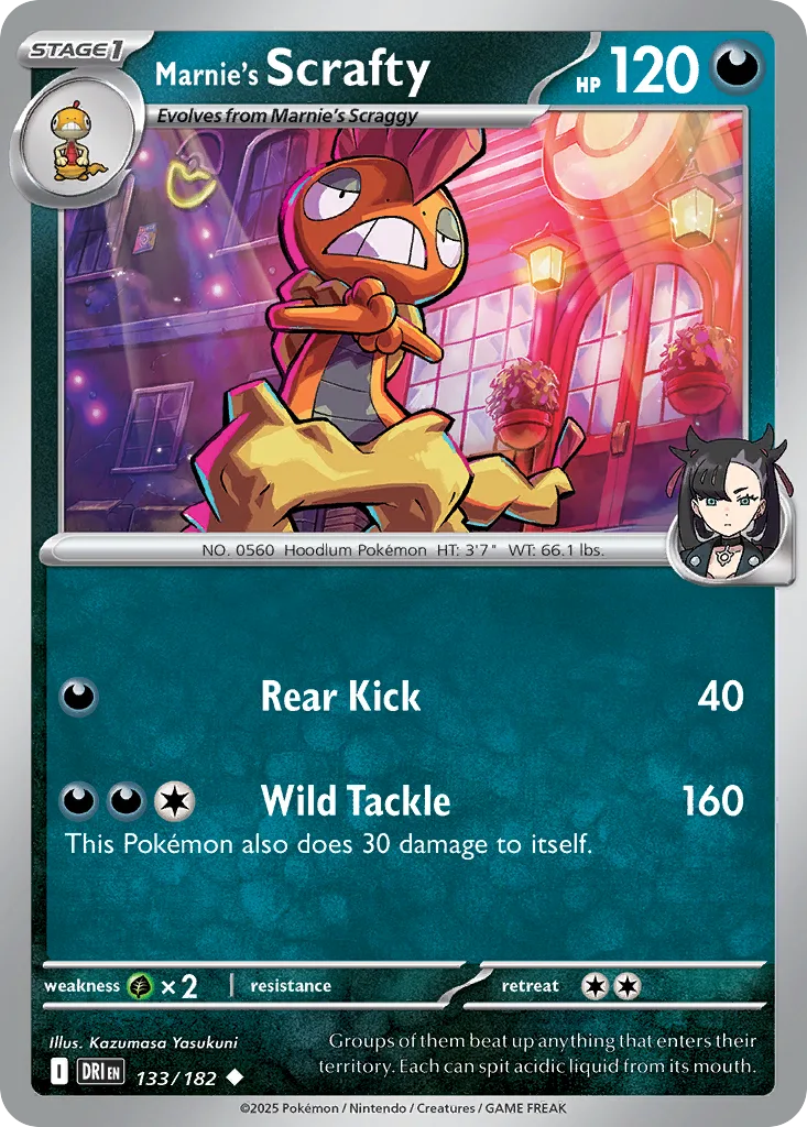 Marnie's Scrafty (DRI 133) – Destined Rivals – Normal